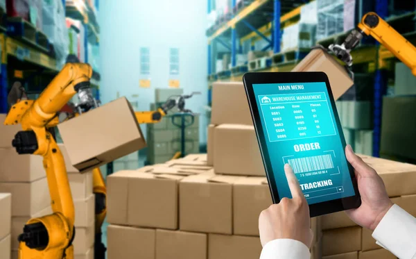 Smart robot arm systems for innovative warehouse and factory digital technology