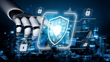 Yapay zeka, zeki tehdit tespiti, sanal asistan uyarıları ve yapay zeka sahibi dijital ihlallerle siber güvenliği güçlendirir. Kefil