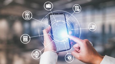 Çevrimiçi bankacılık ve dijital bankacılık yeniliği finans ve teknolojiyi birleştirir, çevrimiçi bankacılık sistemlerini optimize eder, mobil bankacılık hizmetleri ve kusursuz deneyim için fintech. Spire.