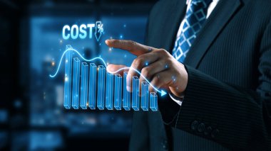 Dijital dönüşüm, işletme maliyeti optimizasyonu, operasyonel maliyet düşüşü, finansal tasarruflar ve ticari başarı için kaynak verimliliği stratejileri yoluyla maliyet azaltma ve maliyet tasarrufu. Elide