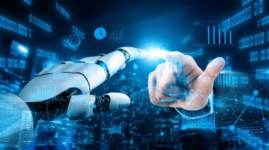 A visual representation of collaboration between human and robot, showcasing the intersection of technology and humanity in the realm of artificial intelligence. Xenic