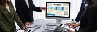 Web sitesi tasarım yazılımı çevrimiçi perakende ticaret ve e-ticaret için canlı şablon sağlıyor