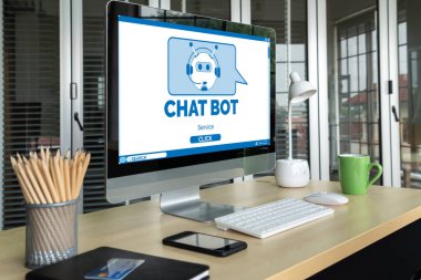 Müşteri sorularına otomatik olarak cevap veren mod çevrimiçi iş için Chatbot yazılım uygulaması