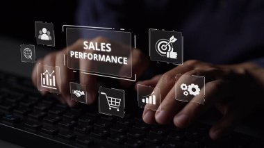 Sayısal satış performans gösterge paneli satış performans ölçümlerini, performans eğilimlerini, satış performans analizlerini ve iş bağlamında satış artışını gösteriyor. Muxer