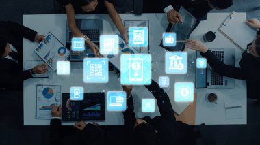 Online banking and digital banking innovation combining finance and technology, optimizing online banking systems, mobile banking services, and fintech for seamless experience. Entice