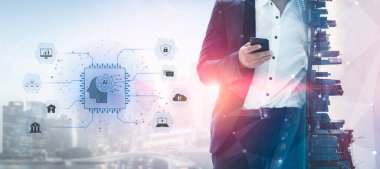 AI sistem entegrasyonu, hizmetleri, performansı ve akıllı otomasyon kesesini geliştirmek için dijital ağlar arasında yapay zeka, sistem ve entegrasyonu bağlar.