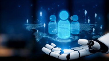 AI, yapay zeka kavrayışları, sanal asistan tanıtımları ve gelişmiş dijital iş bağlantıları ile insanların iletişim kurmasını sağlar. Çekirdek