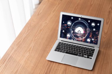 Mod uzak çalışma ve kişisel veri depolama için bulut hesaplama yazılımı