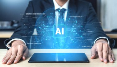 LLM Teknoloji, Büyük Veri, Makine Öğrenme, İş Desteği için Üretici AI, Geleceğin AI Teknolojisi ve Yapay Zeka Mühendisliği Asistan Beyin İşlemcisi. Eğri