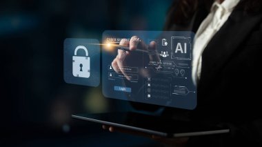 An AI-powered cybersecurity dashboard for cyber data defense. The system includes a secure login portal and provides advanced protection and monitoring for corporate data. Fermion