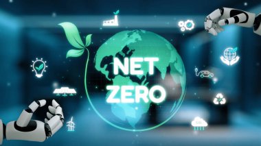 AI, net sıfır hedeflere ulaşmak ve dijital ticareti yeşil yenilikle dönüştürmek için eko-zeki araçlar ve sanal asistanlarla sürdürülebilirlik stratejisine rehberlik etmektedir. Çağ