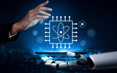 A quantum computing processor as the core of future AI technology. This innovation will power advancements in AI and complex problem solving. Motif