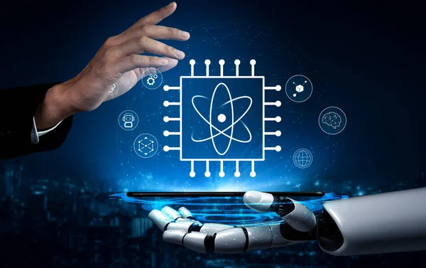 A quantum computing processor as the core of future AI technology. This innovation will power advancements in AI and complex problem solving. Motif