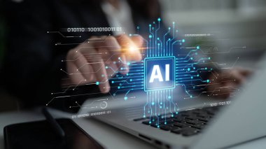 LLM Teknoloji, Büyük Veri, Makine Öğrenme, İş Desteği için Üretici AI, Geleceğin AI Teknolojisi ve Yapay Zeka Mühendisliği Asistan Beyin İşlemcisi. Eğri