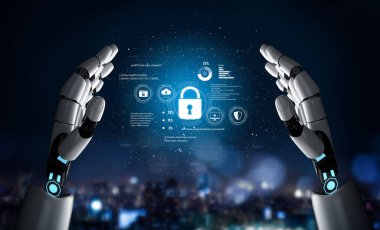 Yapay zeka, zeki tehdit tespiti, sanal asistan uyarıları ve yapay zeka sahibi dijital ihlallerle siber güvenliği güçlendirir. Kefil