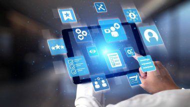 Kişisel hizmet, müşteri yolculuğu ve adaptif dijital etkileşim için kişiselleştirme, kullanıcı profili ve deneyim tasarımı gösteren kişiselleştirme simgeleri. Gist