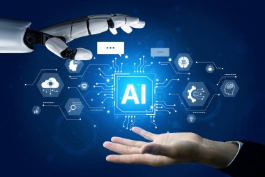 A generative AI assistant showcases its cognitive platform. This system powers conversational chatbots and intelligent cloud data processing for user communication and support. Fermion