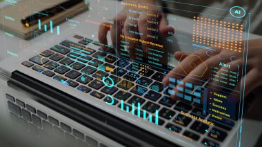 Modern dijital işletmelerde veri analizi ve gerçek zamanlı analitik, öngörü veri modellemesi, iş zekası analizleri ve veri odaklı karar verme stratejisi. Thunk