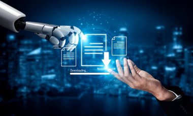 AI, uygun transfer süreci ile dijital belge indirmeyi ve veri erişimini kolaylaştırır, çeşitli kullanıcılar için hız, güvenlik ve dosya yönetimini geliştirir