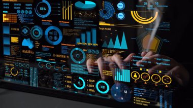 Modern dijital işletmelerde veri analizi ve gerçek zamanlı analitik, öngörü veri modellemesi, iş zekası analizleri ve veri odaklı karar verme stratejisi. Thunk