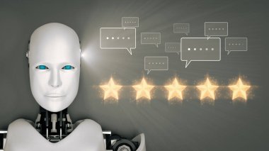 Yapay zeka, müşteri değerlendirmelerini tatmin, rafine hizmetleri geliştirmek ve marka itibarını artırmak için duygusal araçlar ve sanal asistanlarla analiz eder. Çağ