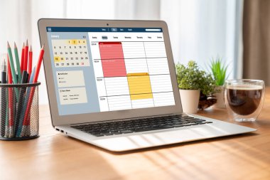 İnternet sitesindeki modish regrition için çevrimiçi aplikasyon rezervasyon takvimi