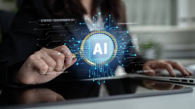 LLM Teknoloji, Büyük Veri, Makine Öğrenme, İş Desteği için Üretici AI, Geleceğin AI Teknolojisi ve Yapay Zeka Mühendisliği Asistan Beyin İşlemcisi. Eğri