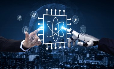 A quantum computing processor as the core of future AI technology. This innovation will power advancements in AI and complex problem solving. Motif