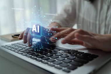 LLM Teknoloji, Büyük Veri, Makine Öğrenme, İş Desteği için Üretici AI, Geleceğin AI Teknolojisi ve Yapay Zeka Mühendisliği Asistan Beyin İşlemcisi. Eğri