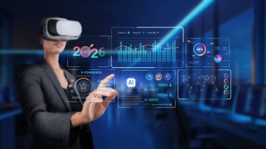 Yapay zekanın ve sanal gerçekliğin e-ticaret için pazarlama analitiği entegrasyonunu, gelecekteki eğilimleri ve 2026 için etkileşimli veri görselleştirmesini araştırın. XDMCP