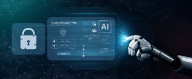 A generative AI assistant presents its cybersecurity dashboard. This platform provides intelligent cyber data defense, threat monitoring, and secure user authentication. Fermion