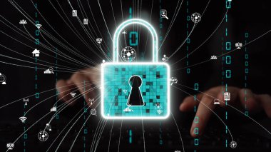 Kilit Sembolü ve Teknoloji Arkaplanı ile Dijital Güvenlik Konsepti Siber Güvenlik, Veri Koruma ve İnternet Güvenliği Xenic.