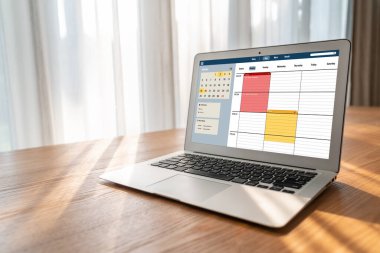 İnternet sitesindeki modish regrition için çevrimiçi aplikasyon rezervasyon takvimi