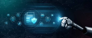 Yapay zeka, organizasyonları korumak ve şeffaflığı geliştirmek için otomatik politika kontrollerine, akıllı düzenleme sistemlerine ve akıllı denetlemeye uyulmasını sağlar. Yapay Zeka Çizgisi