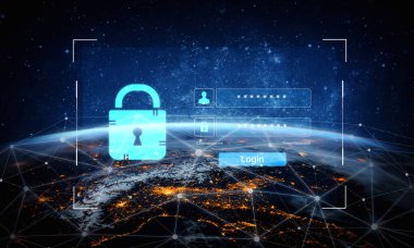 A user interface for a secure login portal. The screen requires a username and password for authentication, providing access to a private account or system. Fermion