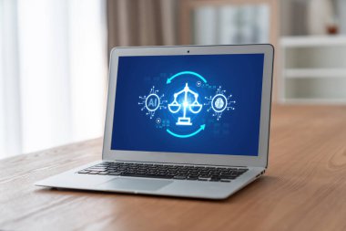 Yapay zeka etik standart hukuk ve bilgisayar ekranındaki kurallar yapay zeka etik şeffaflığının teknoloji suçunu önlediğine dair rapor sunuyor. canlı