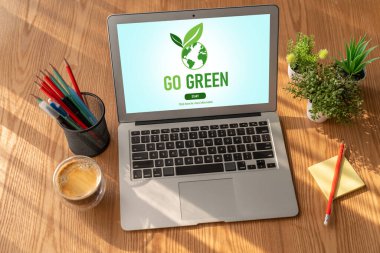 Model şirket işleri için yeşil iş dönüşümü yeşil pazarlama stratejisine teşekkür etmek için