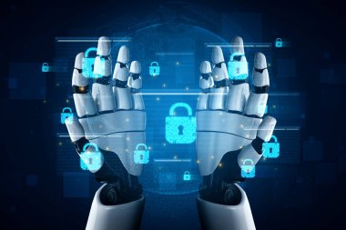 An AI assistant provides active network security by monitoring data encryption. This automated system ensures every online connection is private and protected from cyber threats. Fermion