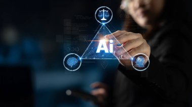 LLM Teknoloji, Büyük Veri, Makine Öğrenme, İş Desteği için Üretici AI, Geleceğin AI Teknolojisi ve Yapay Zeka Mühendisliği Asistan Beyin İşlemcisi. Eğri