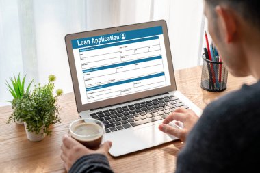 İnternet ağındaki mod dijital bilgi toplama için çevrimiçi kredi başvuru formu