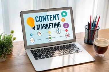 Mod çevrimiçi iş ve e-ticaret pazarlama stratejisi için içerik pazarlaması