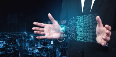 Yapay zeka, karmaşık dijital ağ üzerinden veri analizini, görselleştirmeyi ve stratejik içgörüyü geliştirir.