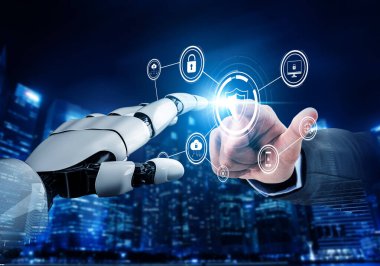 Yapay zeka, zeki tehdit tespiti, sanal asistan uyarıları ve yapay zeka sahibi dijital ihlallerle siber güvenliği güçlendirir. Kefil