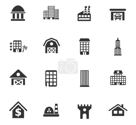 building icon set