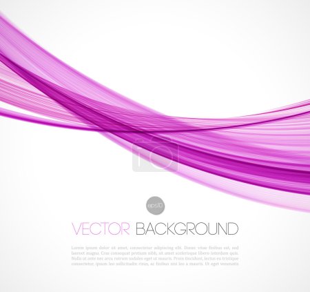 Ilustración de Ilustración vectorial Onda transparente de colores abstractos. EPS 10 - Imagen libre de derechos