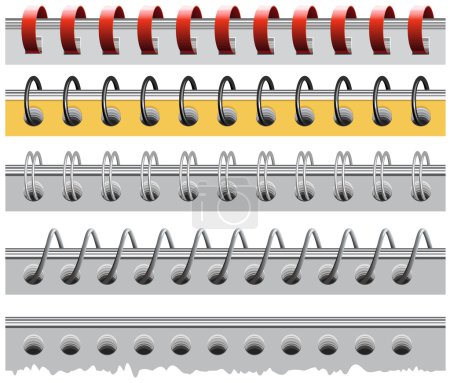 Set aglutinante de papel espiral
