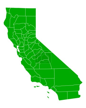 Mapa exacto de California
