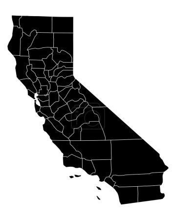 Mapa exacto de California
