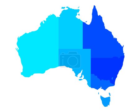 Illustration for Map of Australia - Royalty Free Image