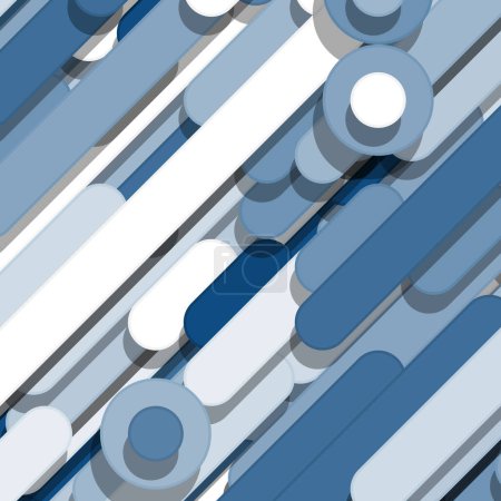 Ilustración de Color Líneas abstractas y círculos Arte Generativo fondo ilustración - Imagen libre de derechos